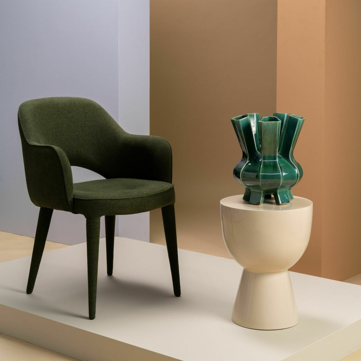 Tabouret beige laqué Tip Tap - Pols Potten - The Cool Republic