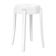 Tabouret blanc 45 cm Charles Ghost - Kartell - The Cool Republic