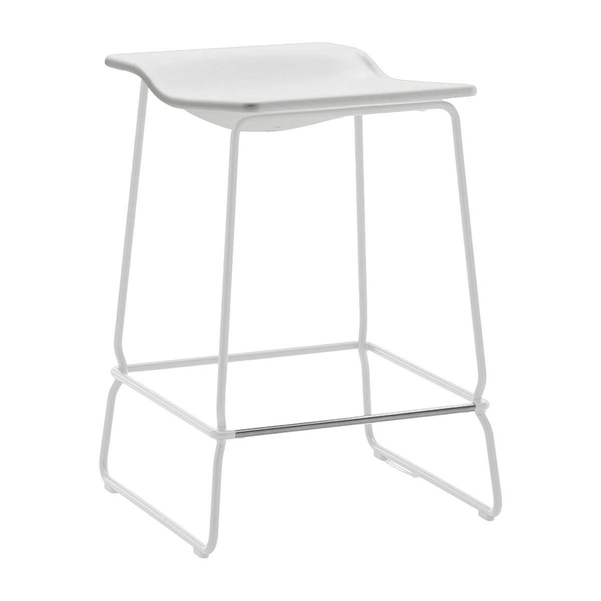 Tabouret blanc 61,5 cm Last Minute - Viccarbe - The Cool Republic
