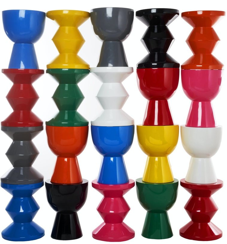 Tabouret blanc laqué Tip Tap - Pols Potten - The Cool Republic