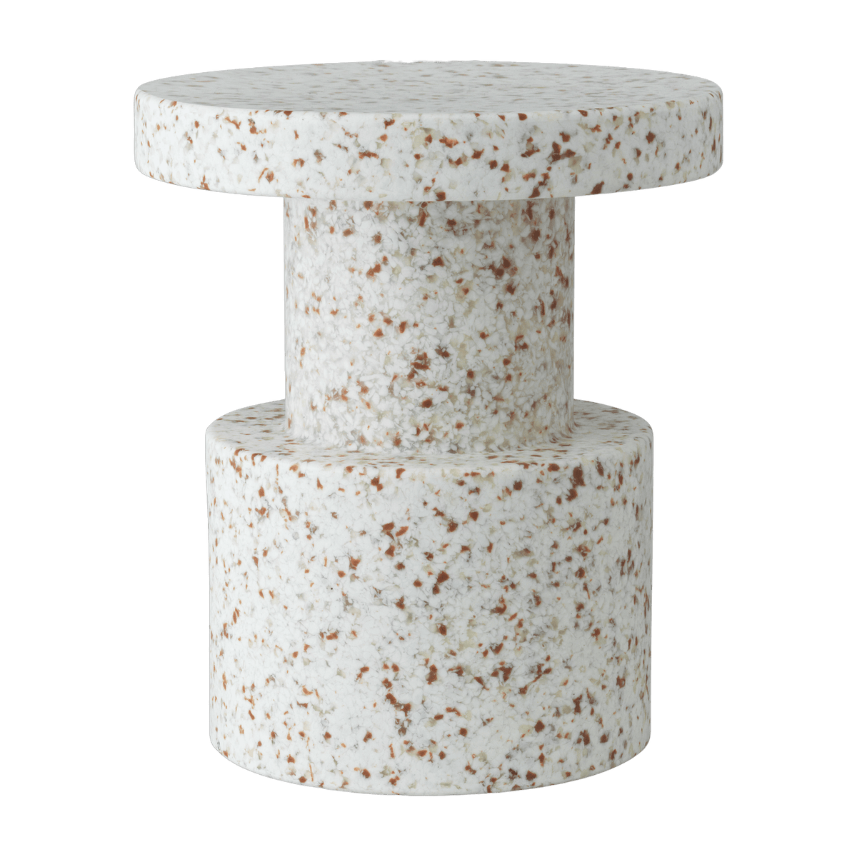 Tabouret blanc pixelisé en matière recyclée Bit blanc - Normann Copenhagen - The Cool Republic