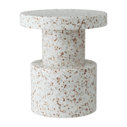 Tabouret blanc pixelisé en matière recyclée Bit blanc - Normann Copenhagen - The Cool Republic