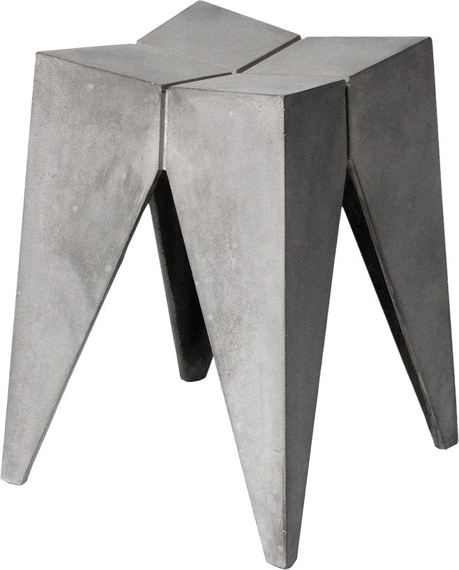 Tabouret contemporain en béton 35 x 35 x 45 Bridge - Lyon Béton - The Cool Republic