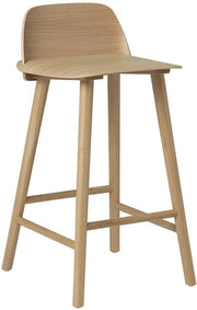 Tabouret de bar 65 cm en chêne naturel Nerd - Muuto - The Cool Republic