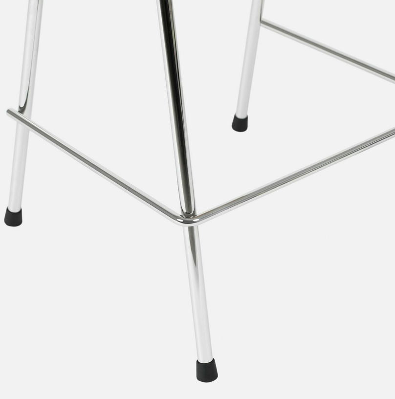 Tabouret de bar 65 cm en tissu gris et cadre noir Touchwood - Hem - The Cool Republic