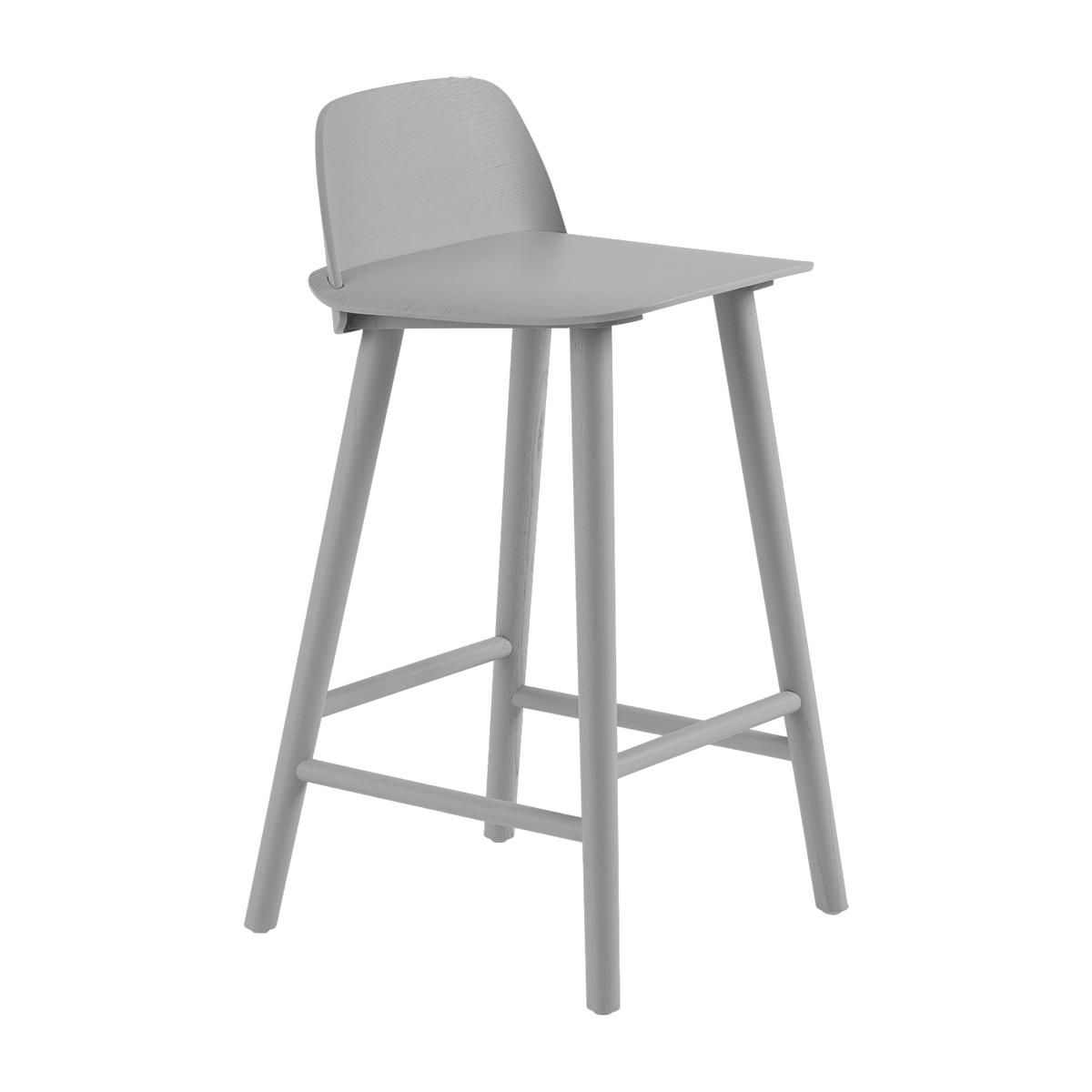 Tabouret de bar 65 cm gris Nerd - Muuto - The Cool Republic