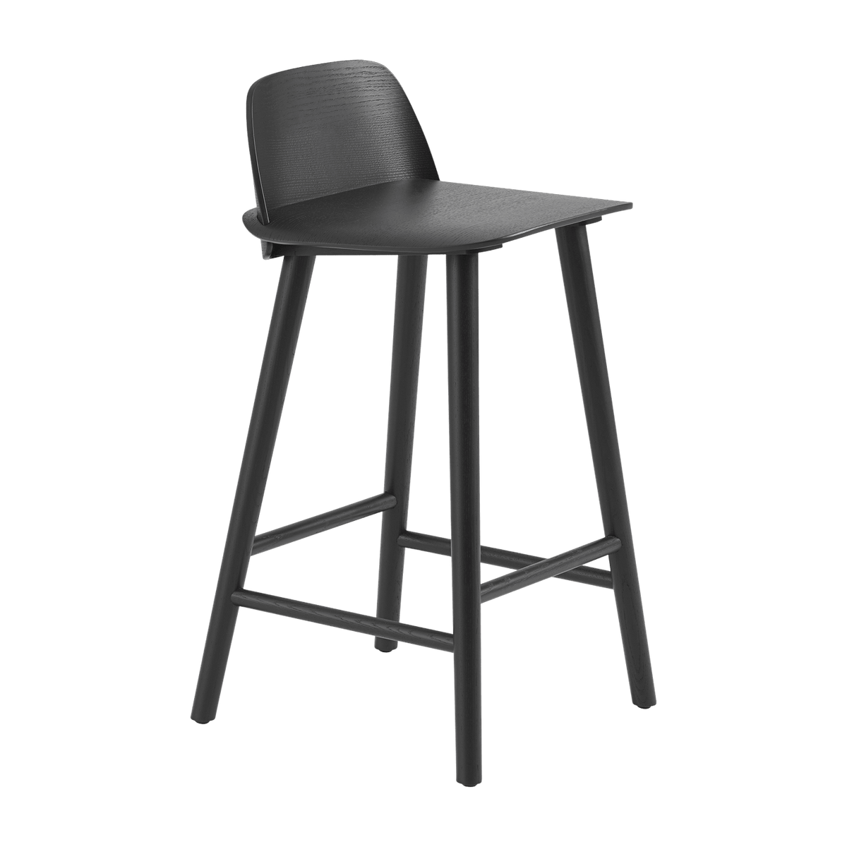Tabouret de bar 65 cm noir Nerd - Muuto - The Cool Republic