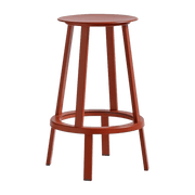 Tabouret de bar 65cm en aluminium rouge Revolver - HAY - The Cool Republic