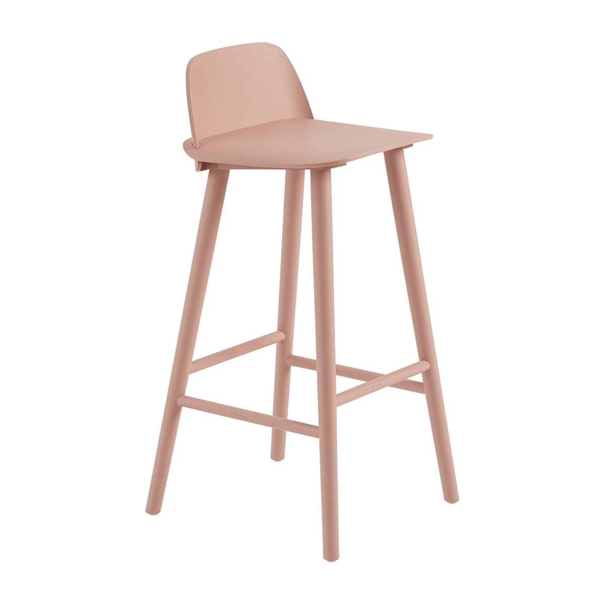 Tabouret de bar 75 cm rose Nerd - Muuto - The Cool Republic