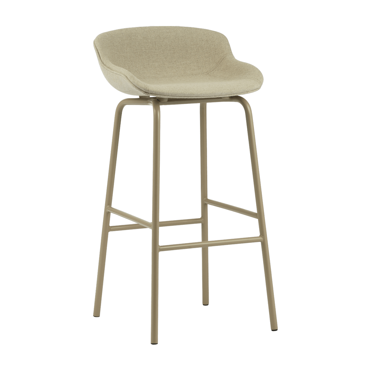 Tabouret de bar 75cm beige revêtement tissu beige Main Line Flax Hyg Sand/Main Line Flax MLF20 - Normann Copenhagen - The Cool Republic