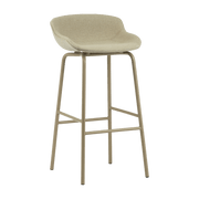 Beige bar stool 75cm beige fabric upholstery Main Line Flax Hyg Sand /Main Line Flax MLF20 - Normann Copenhagen - The Cool Republic