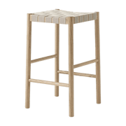 Tabouret de bar beige et piètement naturel Betty TK7 - &tradition - The Cool Republic