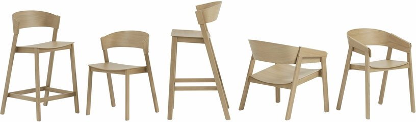 Tabouret de bar cognac Cover 96 cm - Muuto - The Cool Republic