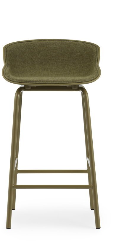 Tabouret de bar en acier et pp avec tissu olive 65 cm Hyg - Normann Copenhagen - The Cool Republic
