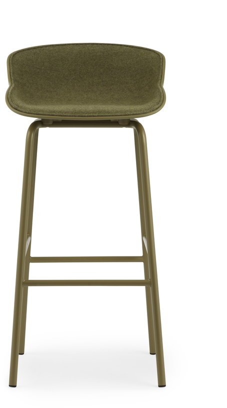 Tabouret de bar en acier et pp avec tissu olive 75 cm Hyg - Normann Copenhagen - The Cool Republic