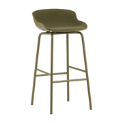 Tabouret de bar en acier et pp avec tissu olive 75 cm Hyg - Normann Copenhagen - The Cool Republic