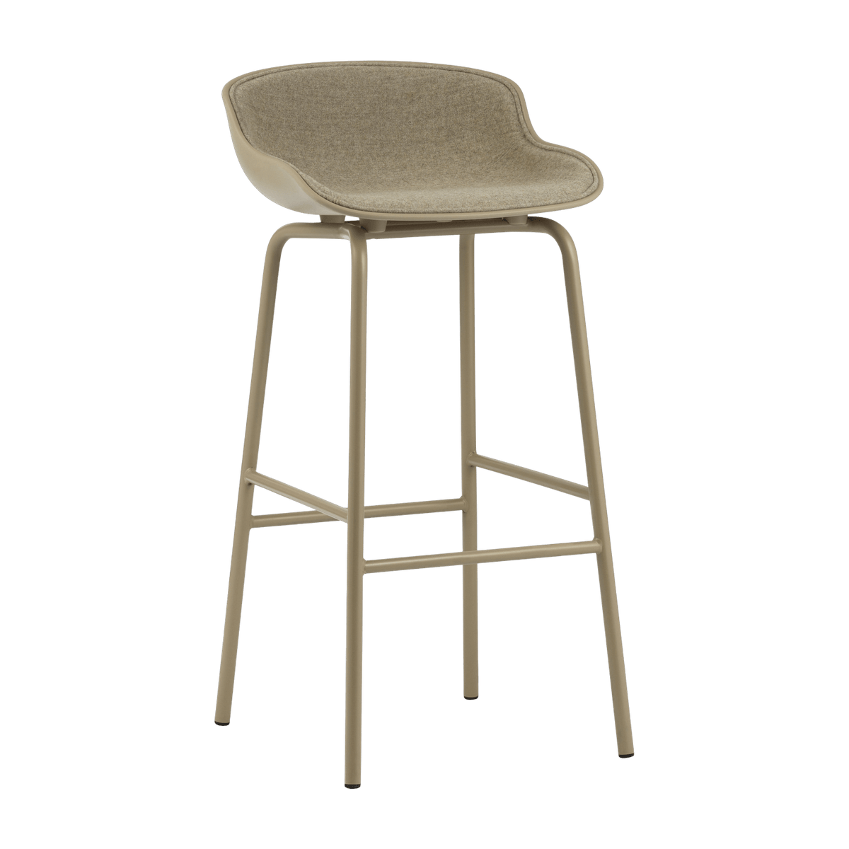 Tabouret de bar en acier et pp avec tissu sable 75 cm Hyg - Normann Copenhagen - The Cool Republic