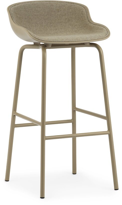 Tabouret de bar en acier et pp avec tissu sable 75 cm Hyg - Normann Copenhagen - The Cool Republic