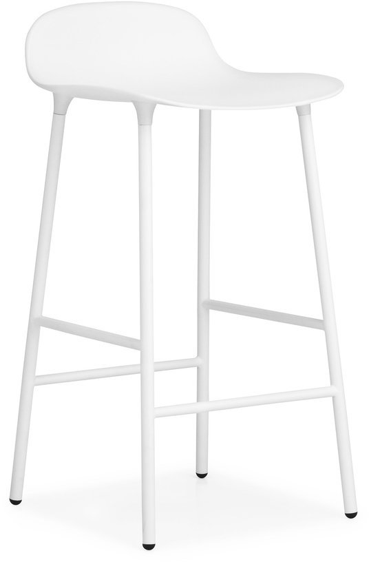 Tabouret de bar en acier et pp blanc 65 cm Form - Normann Copenhagen - The Cool Republic