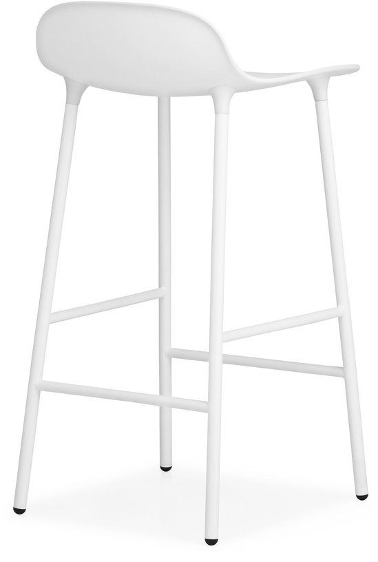 Tabouret de bar en acier et pp blanc 65 cm Form - Normann Copenhagen - The Cool Republic