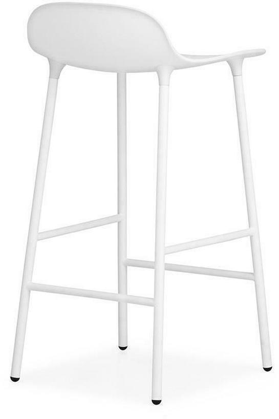 Tabouret de bar en acier et pp blanc 65 cm Form - Normann Copenhagen - The Cool Republic
