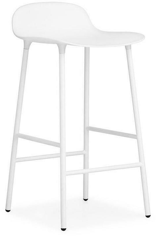 Tabouret de bar en acier et pp blanc 65 cm Form - Normann Copenhagen - The Cool Republic