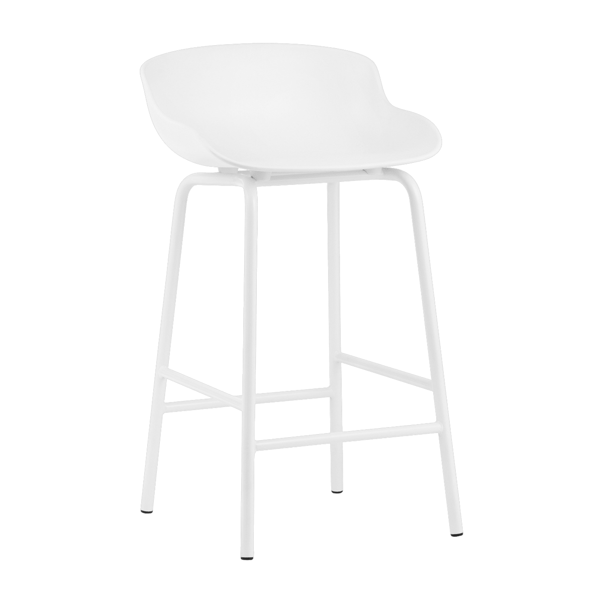 Tabouret de bar en acier et pp blanc 65 cm Hyg - Normann Copenhagen - The Cool Republic