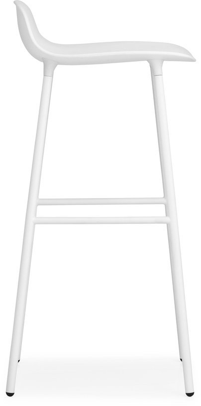 Tabouret de bar en acier et pp blanc 75 cm Form - Normann Copenhagen - The Cool Republic