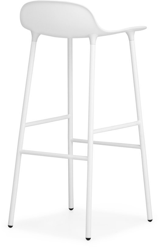 Tabouret de bar en acier et pp blanc 75 cm Form - Normann Copenhagen - The Cool Republic