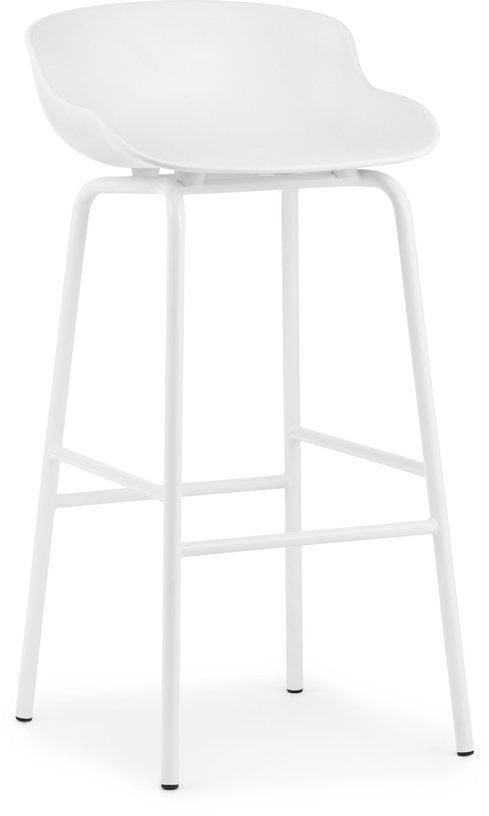 Tabouret de bar en acier et pp blanc 75 cm Hyg - Normann Copenhagen - The Cool Republic