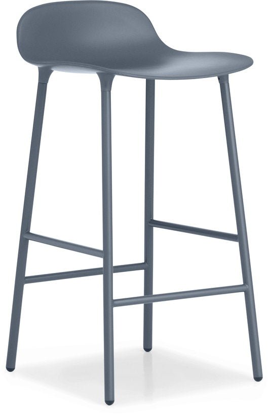 Tabouret de bar en acier et pp bleu 65 cm Form - Normann Copenhagen - The Cool Republic