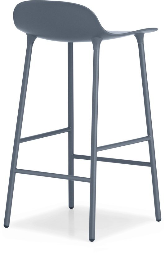 Tabouret de bar en acier et pp bleu 65 cm Form - Normann Copenhagen - The Cool Republic