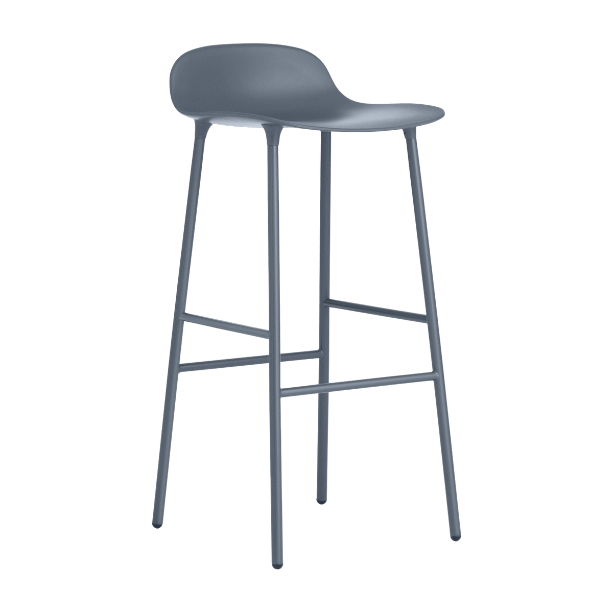 Tabouret de bar en acier et pp bleu 75 cm Form - Normann Copenhagen - The Cool Republic