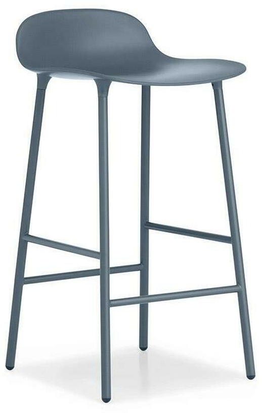 Tabouret de bar en acier et pp bleu 75 cm Form - Normann Copenhagen - The Cool Republic