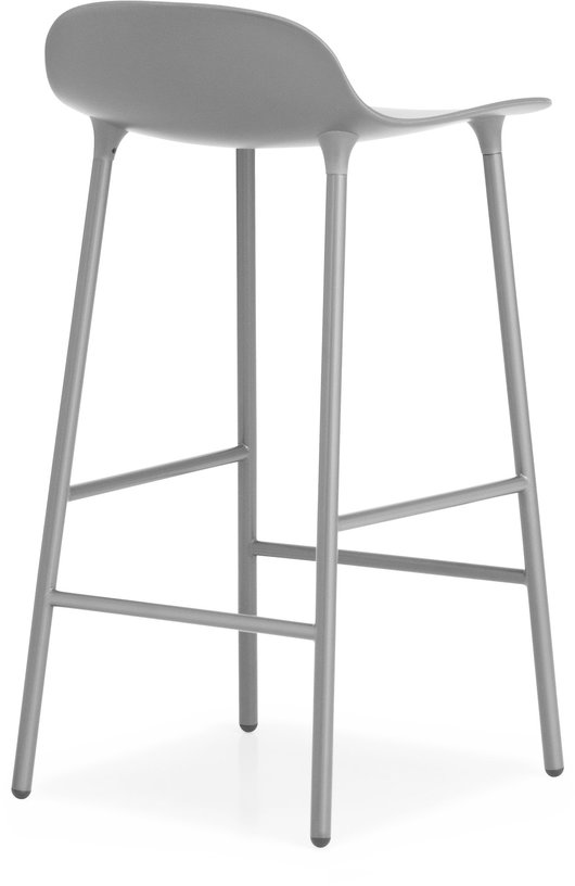 Tabouret de bar en acier et pp gris 65 cm Form - Normann Copenhagen - The Cool Republic