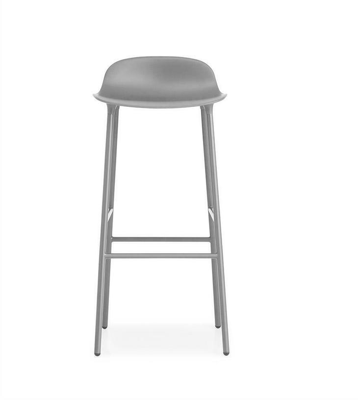 Tabouret de bar en acier et pp gris 75 cm Form - Normann Copenhagen - The Cool Republic