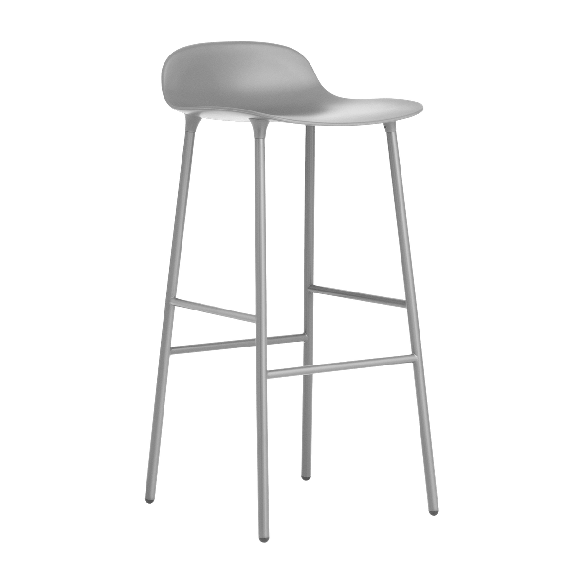 Tabouret de bar en acier et pp gris 75 cm Form - Normann Copenhagen - The Cool Republic