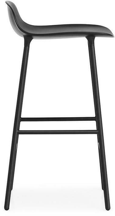 Tabouret de bar en acier et pp noir 65 cm Form - Normann Copenhagen - The Cool Republic