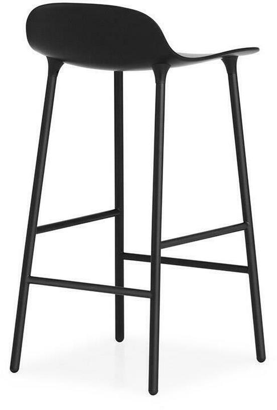 Tabouret de bar en acier et pp noir 65 cm Form - Normann Copenhagen - The Cool Republic