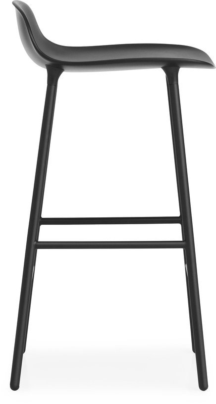 Tabouret de bar en acier et pp noir 65 cm Form - Normann Copenhagen - The Cool Republic