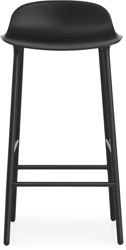 Tabouret de bar en acier et pp noir 65 cm Form - Normann Copenhagen - The Cool Republic