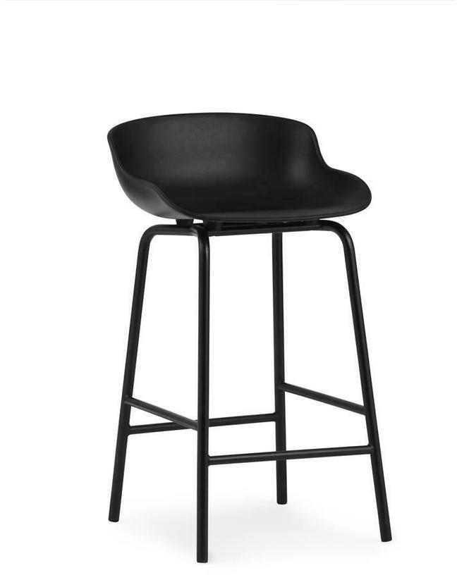 Tabouret de bar en acier et pp noir 65 cm Hyg - Normann Copenhagen - The Cool Republic