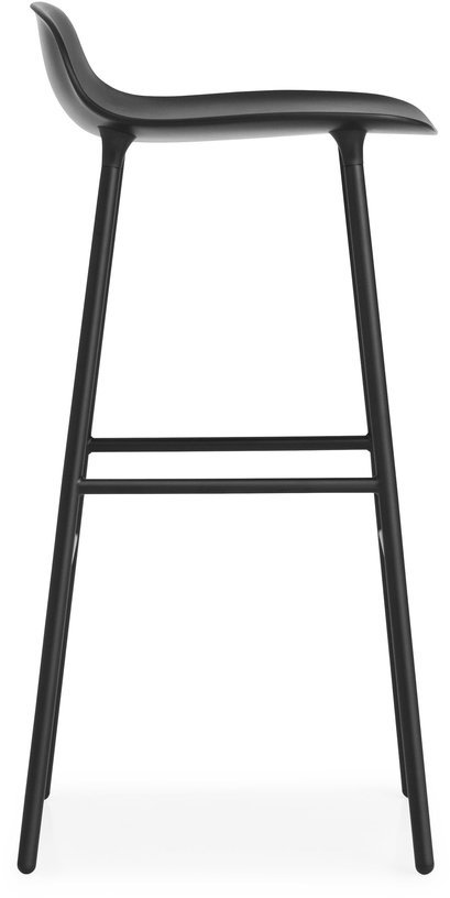 Tabouret de bar en acier et pp noir 75 cm Form - Normann Copenhagen - The Cool Republic