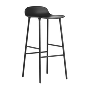 Tabouret de bar en acier et pp noir 75 cm Form - Normann Copenhagen - The Cool Republic