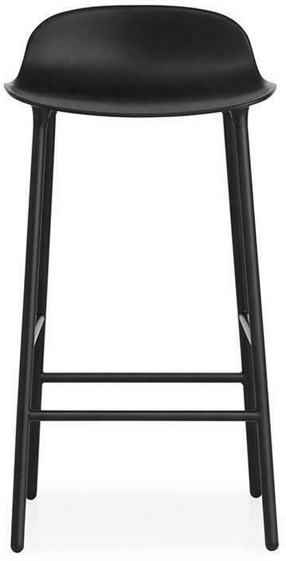 Tabouret de bar en acier et pp noir 75 cm Form - Normann Copenhagen - The Cool Republic