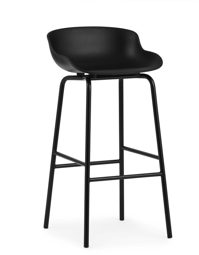Tabouret de bar en acier et pp noir 75 cm Hyg - Normann Copenhagen - The Cool Republic