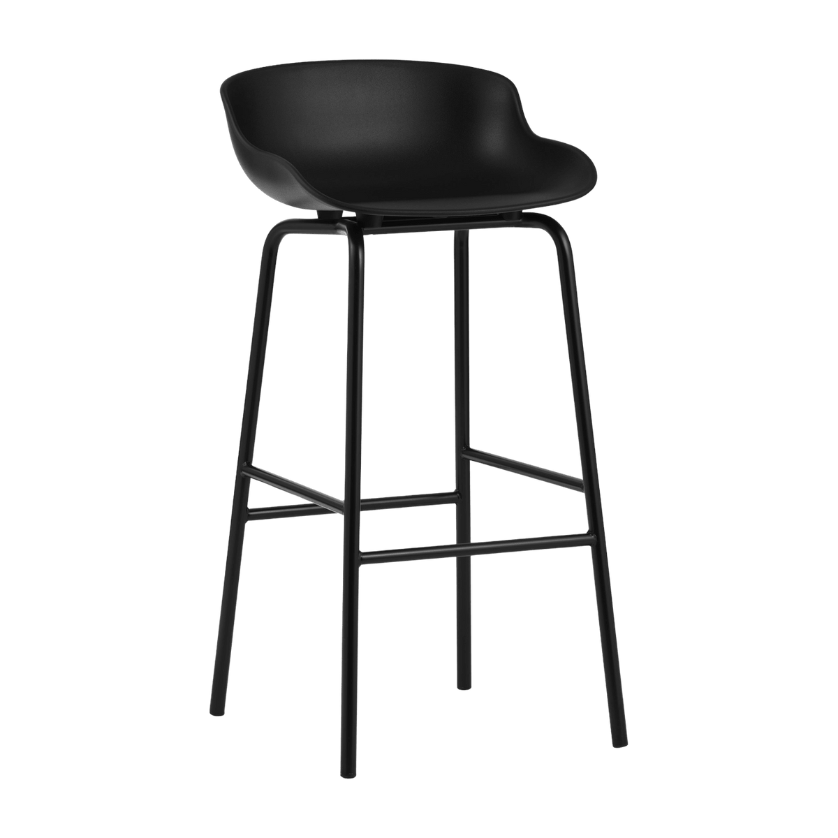 Tabouret de bar en acier et pp noir 75 cm Hyg - Normann Copenhagen - The Cool Republic