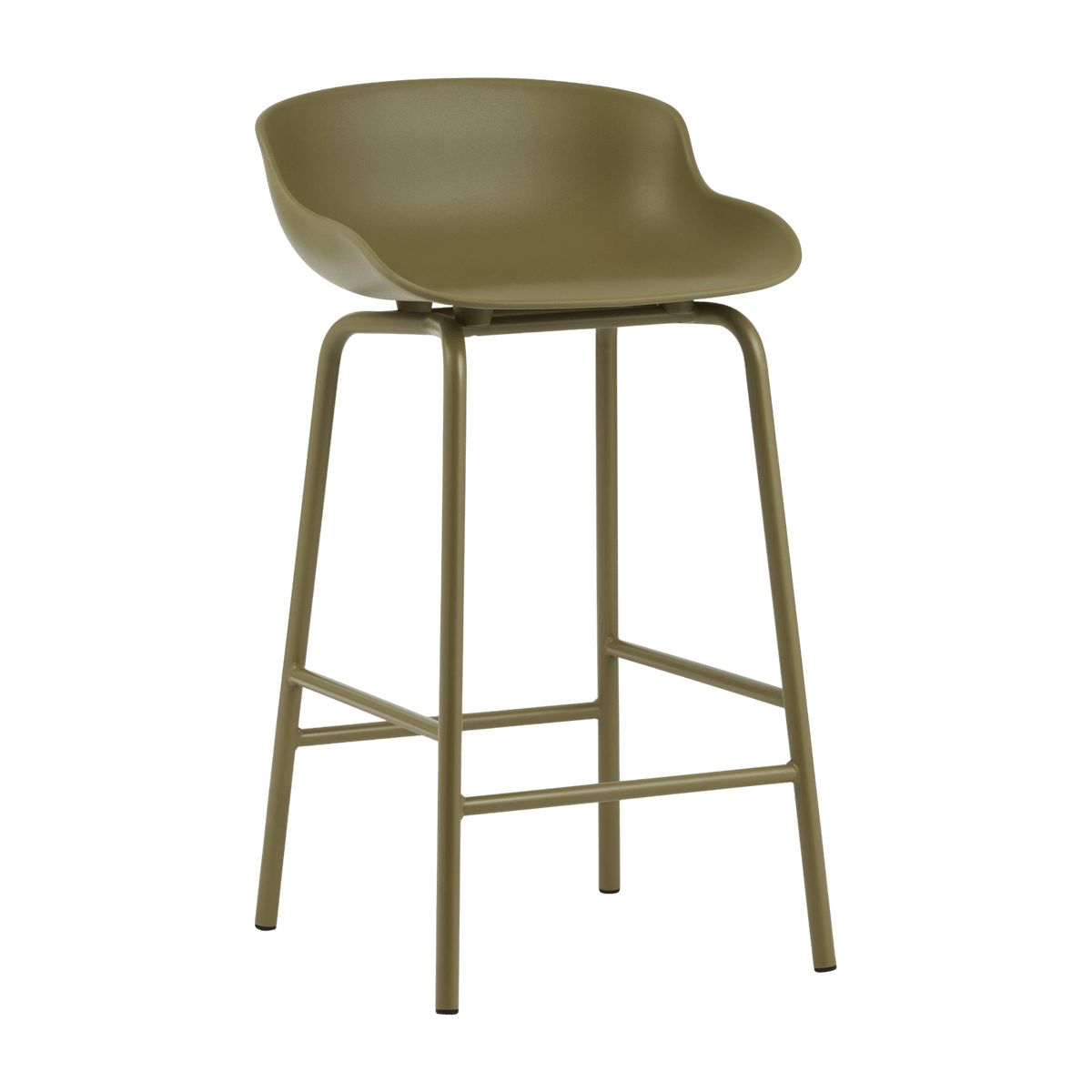 Tabouret de bar en acier et pp olive 65 cm Hyg - Normann Copenhagen - The Cool Republic
