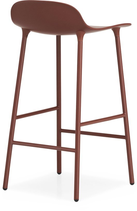 Tabouret de bar en acier et pp rouge 65 cm Form - Normann Copenhagen - The Cool Republic