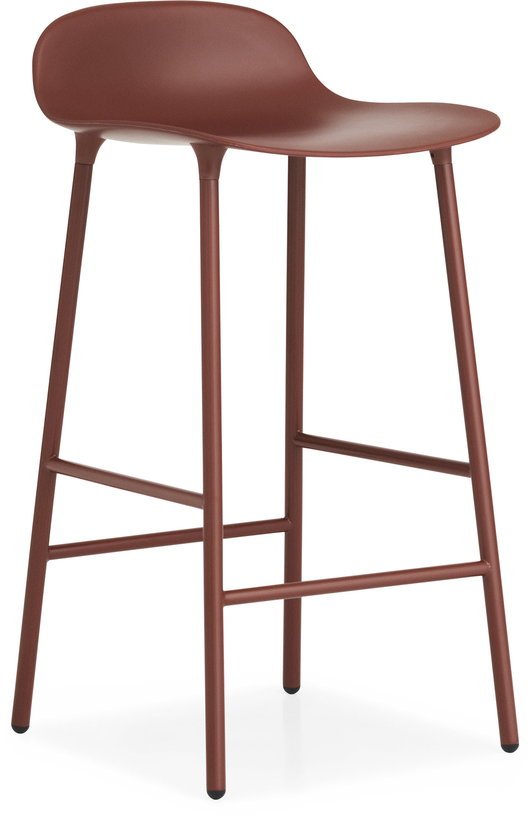 Tabouret de bar en acier et pp rouge 65 cm Form - Normann Copenhagen - The Cool Republic